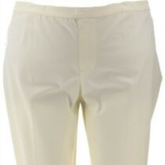 NWT ISAAC MIZRAHI STRETCH PULL-ON ANKLE PANTS 28W - Picture 2 of 11